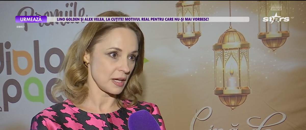Captură de ecran cu Andreea Marin la Antena Stars