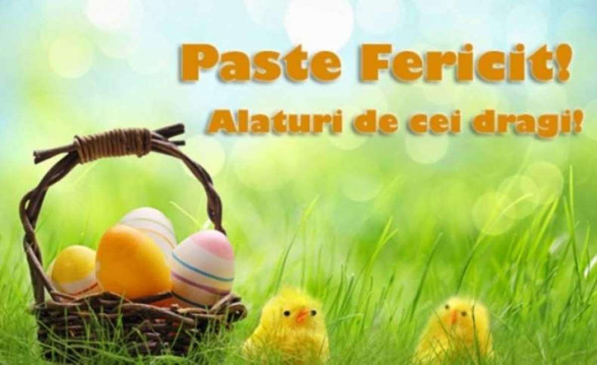 Macheta cu mesaj de Paste