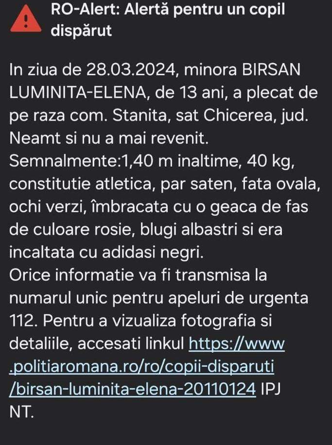 Imagine cu detaliile despre Luminița