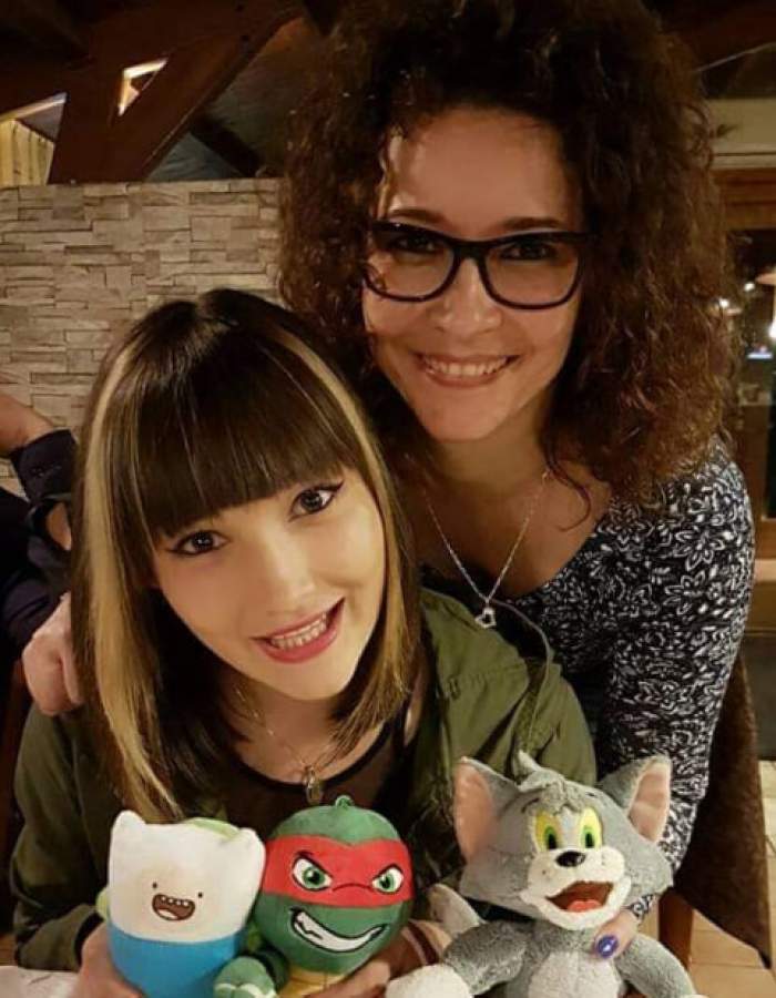 Andreea Rabciuc și mama ei