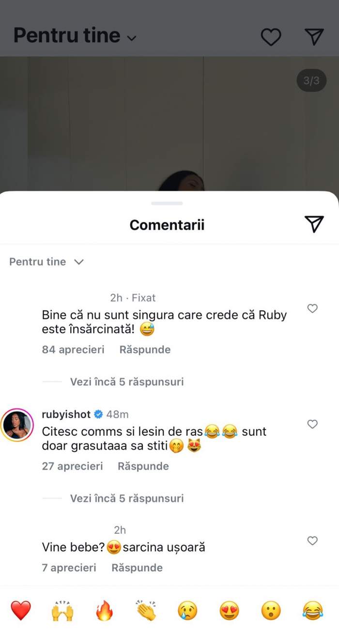 Ruby a dat marele răspuns: este însărcinată sau nu? Artista a primit sute de comentarii la ultima postare: „Să știți...” / FOTO