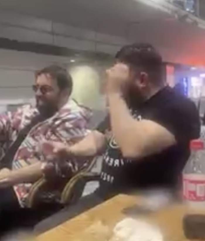 Imagine cu Florin Salam si prietenii lui