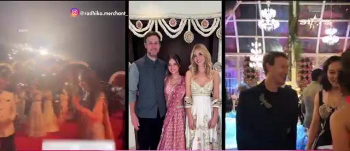 Captură de ecran cu imagini de la cea  mai scumpă nuntă din lume
