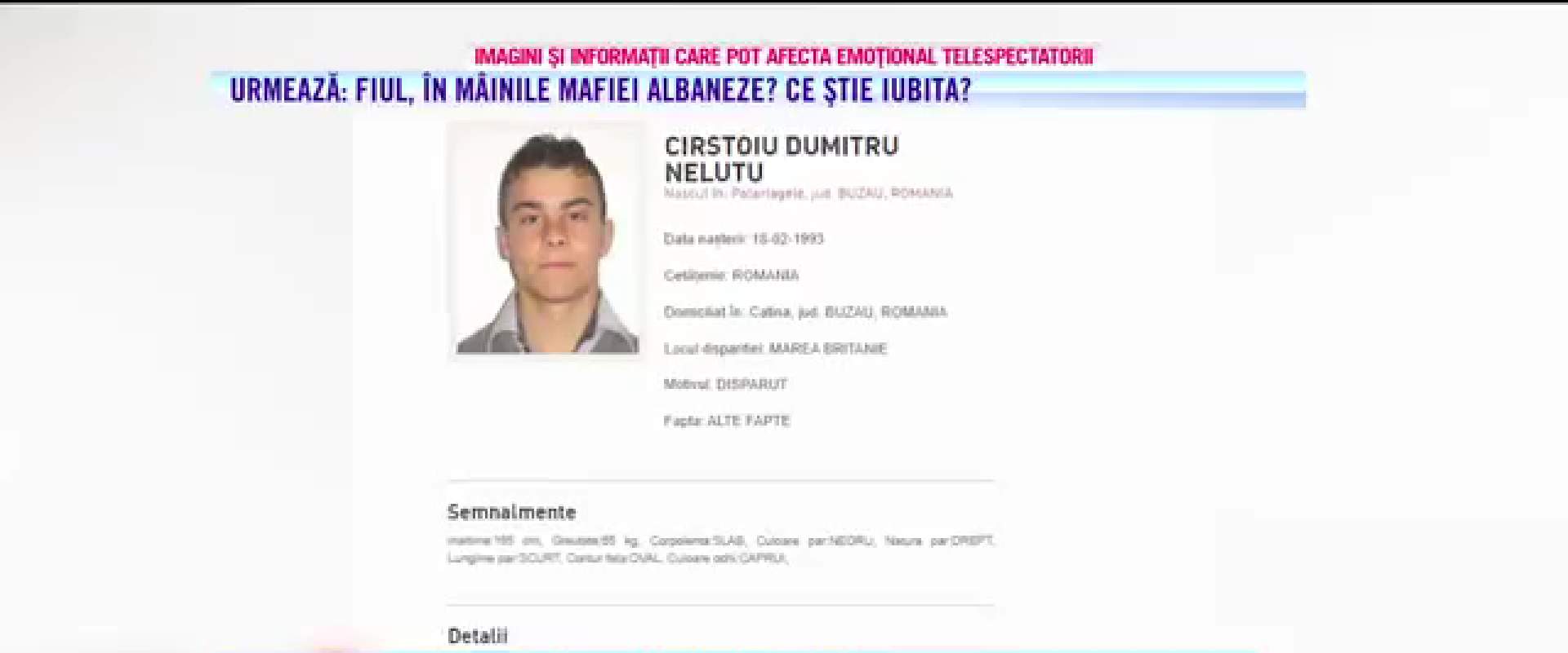 Un tânăr român este dispărut de 8 ani, după ce a plecat în Anglia