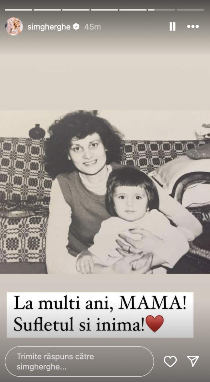 Imagine cu Simona Gherghe si mama ei