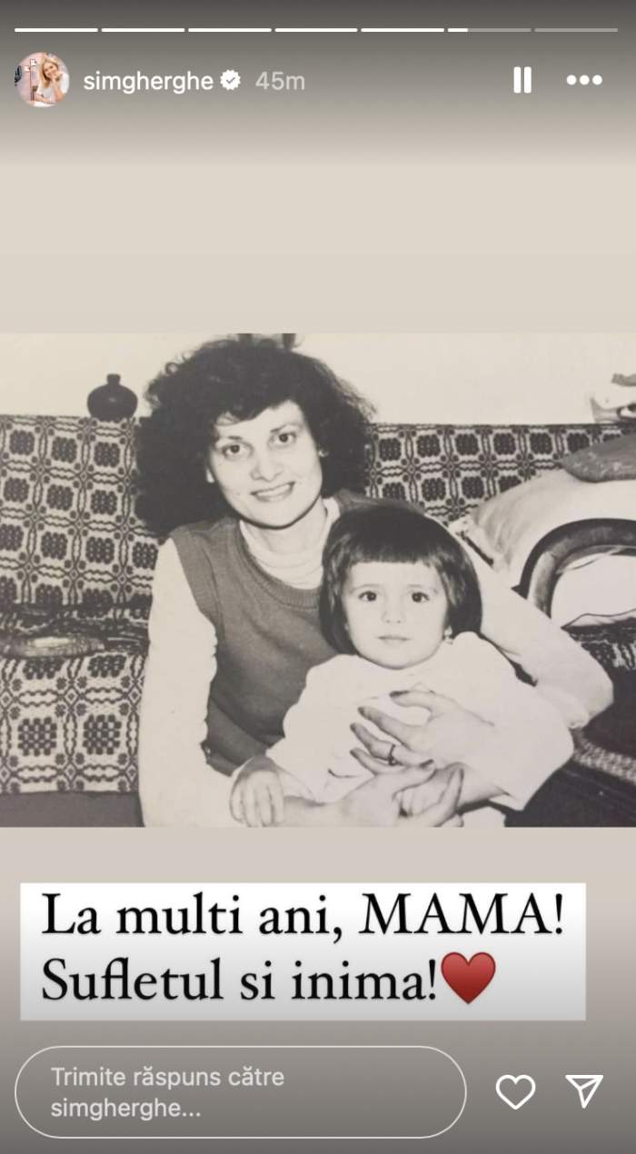 Imagine cu Simona Gherghe si mama ei