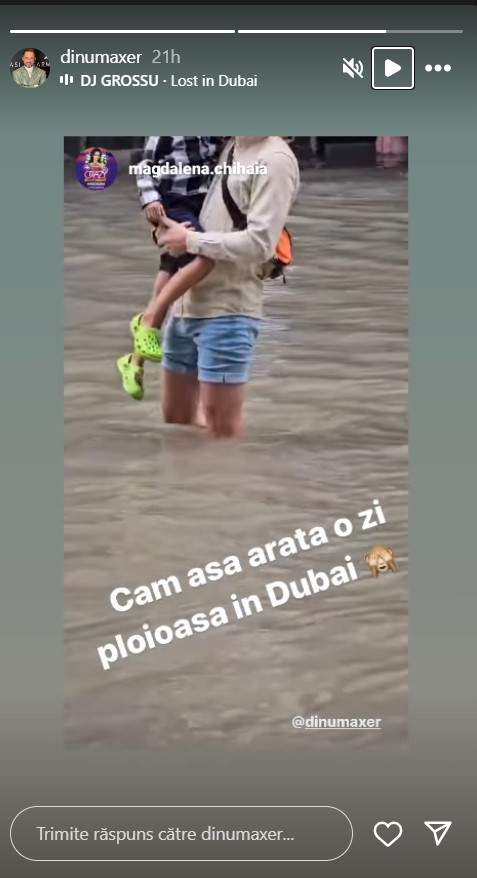 Furtună în Dubai. A plouat în 12 ore cât într-un an. Străzile sunt inundate, iar zborurile au fost suspendate