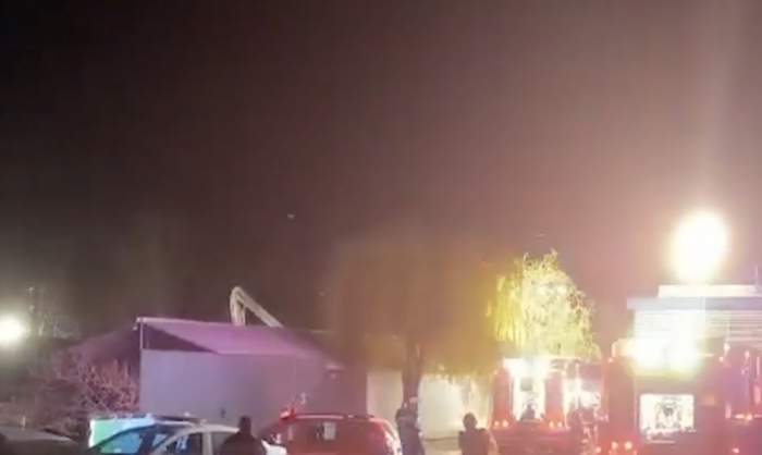Imagine de la incendiul din Iași