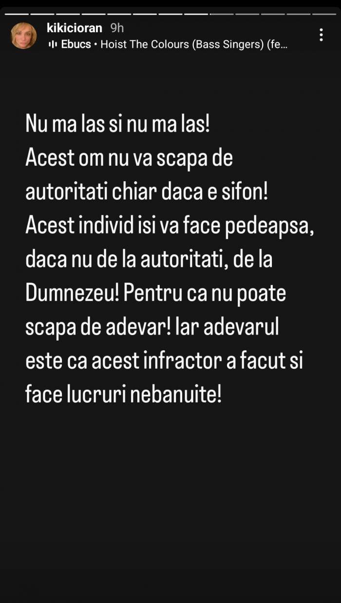 Cristina Cioran, momente de panică din cauza fostului iubit. Alex Dobrescu a venit după ea la un eveniment: „Până nu mă omoară acest individ...” / FOTO