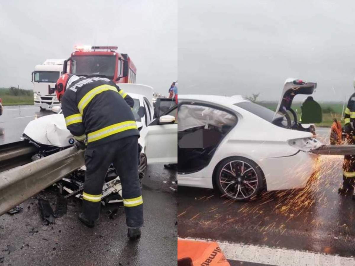 Colaj cu accidentul de pe A1