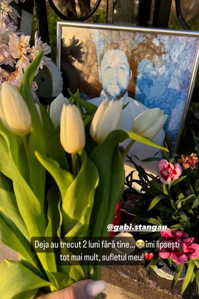 Soția lui Gabi Stângău, replică pentru soacra ei, după ce a dat de înțeles că l-a uitat pe violonist? „Semănați...”. Gestul făcut de Diana Berințan, la mormântul lui / FOTO