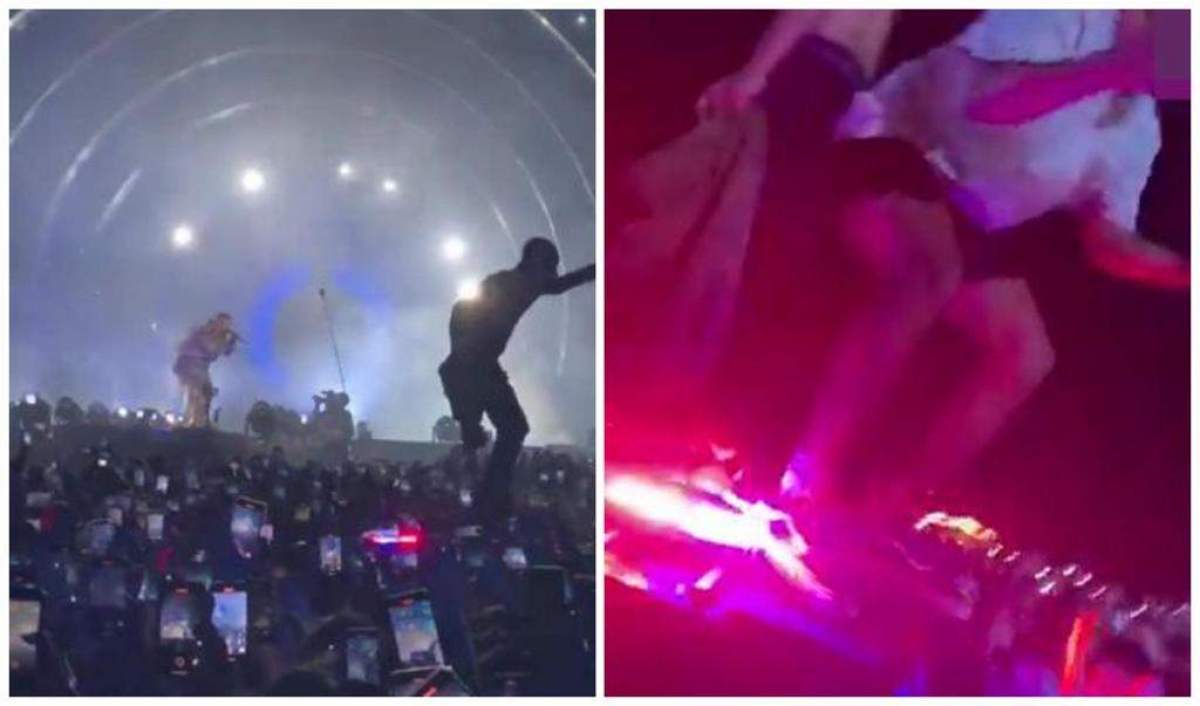 moshpit la concertul lui Travis Scott