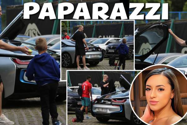 Ce grijuliu este viitorul soț al Larisei Iordache! Cristian Chiriță, gest de apreciat față de un copil, aproape de terenul de tenis / PAPARAZZI