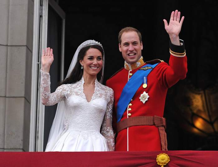 Kate Middleton și Prințul William în ziua nunții