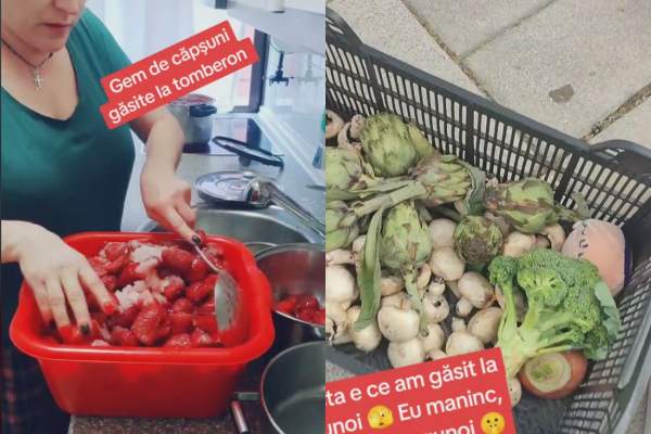 O româncă a arătat ce gătește cu alimentele pe care le găsește în gunoi, în Spania. Imaginile au devenit virale pe TikTok / VIDEO