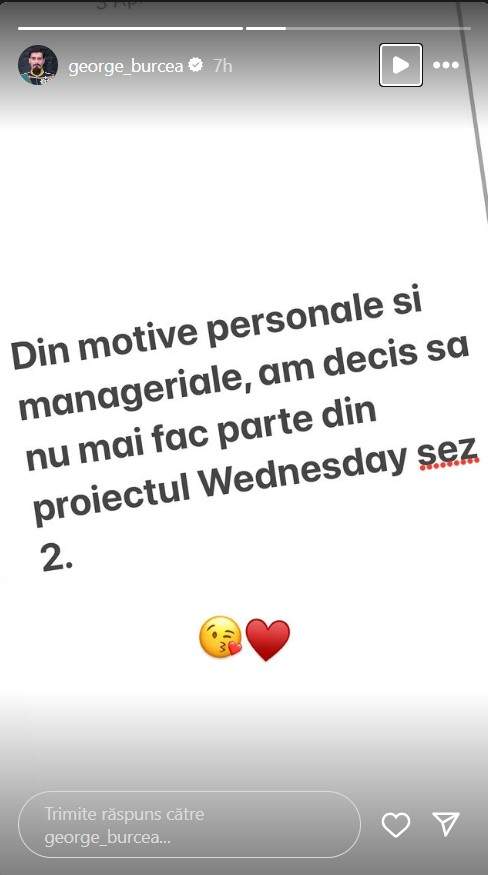 George Burcea nu va mai juca în Wednesday, sezonul 2. Motivul pentru care a renunțat la proiectul care i-a adus celebritatea în SUA / FOTO