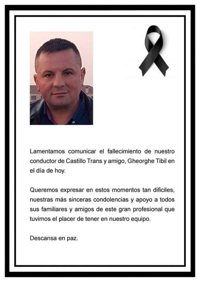 Mesajul transmis pentru Gheorghe Tibi, românul care a murit în Belgia