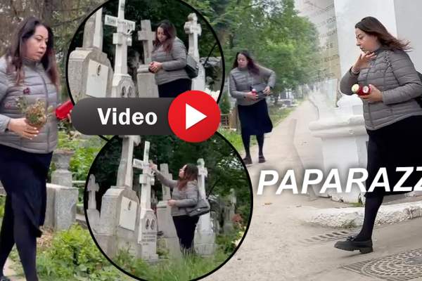 Oana Roman, imagini emoționante din cimitir. Vineri a avut loc parastasul de trei luni al Mioarei Roman / PAPARAZZI