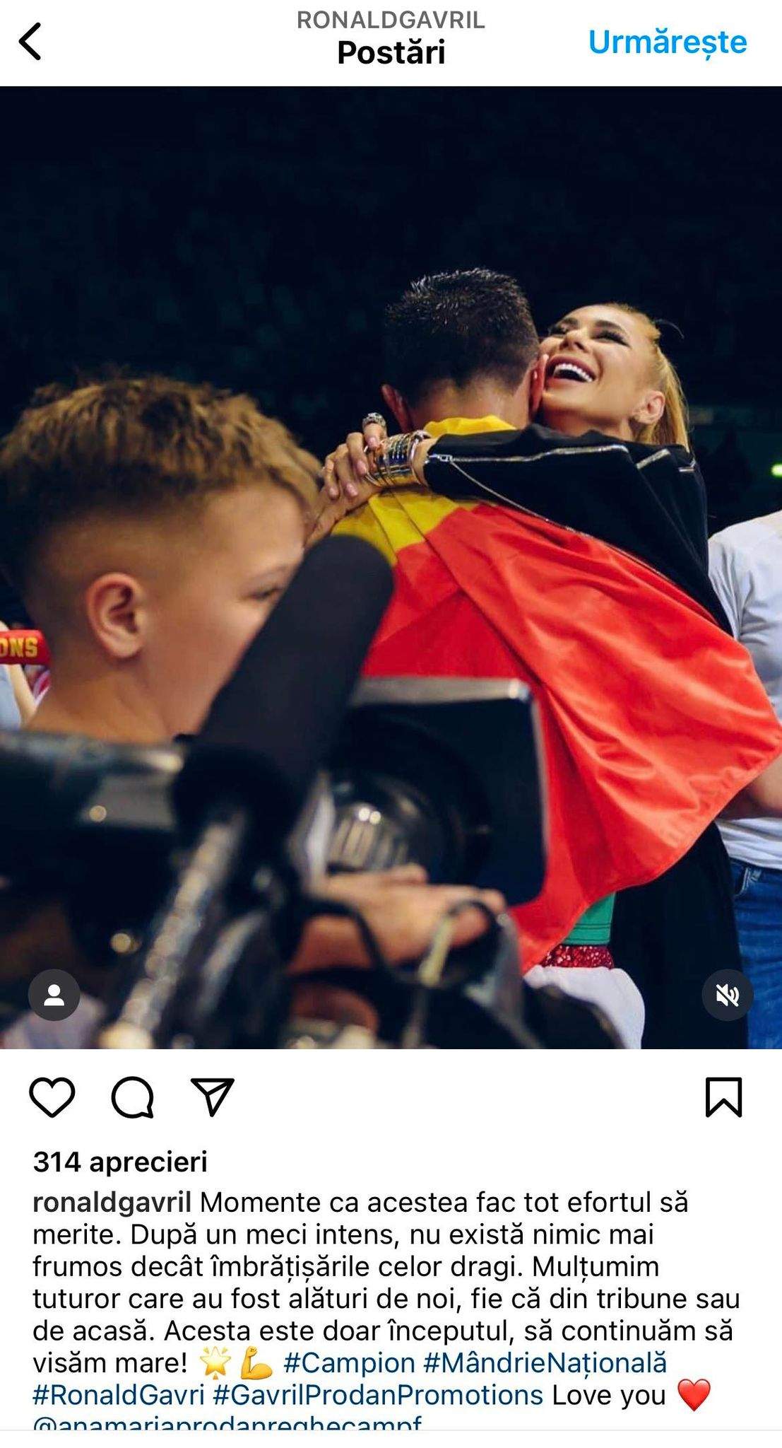 Postarea făcută de Instagram de Ronald Gavril