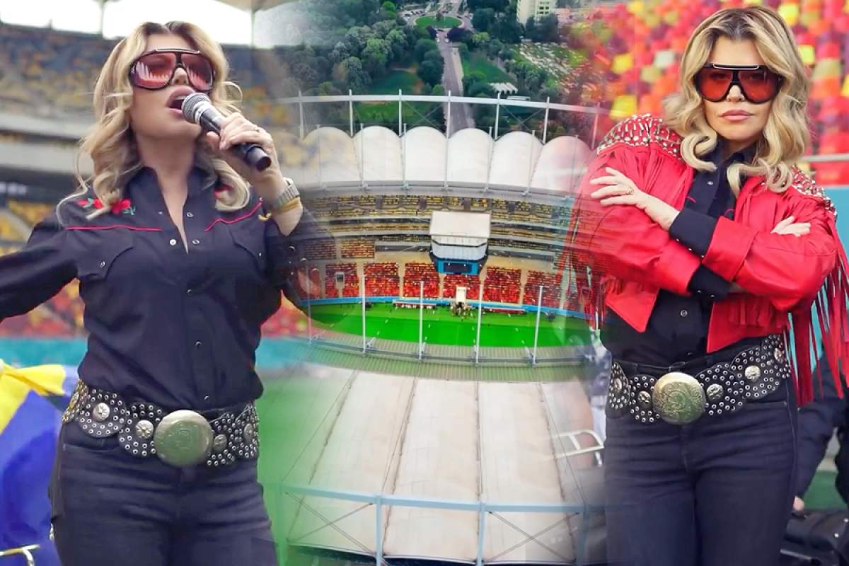 Loredana Groza, show de excepție pe Arena Națională, la meciul de retragere al Generației de Aur! Artista, apariție fabuloasă pe motocicletă! / VIDEO