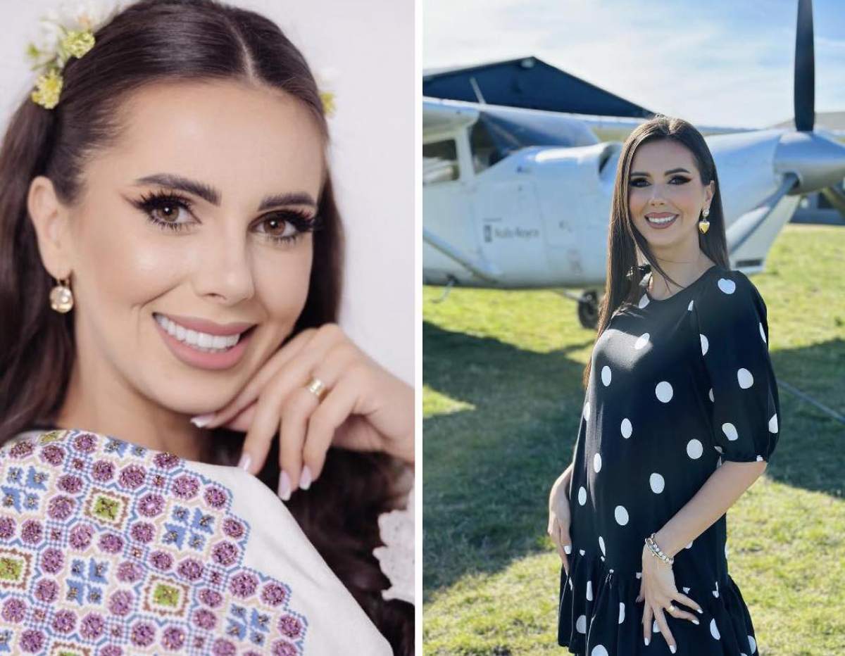 Colaj cu Georgiana Lobonț îmbrăcată elegant Colaj cu Georgiana Lobonț