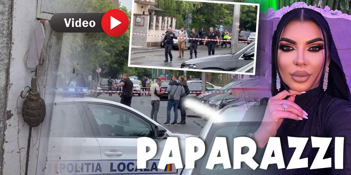Primele imagini de acasă de la Andreea Tonciu, după ce sora ei a găsit o grenadă lipită de ușă. Polițiștii sunt la fața locului / VIDEO