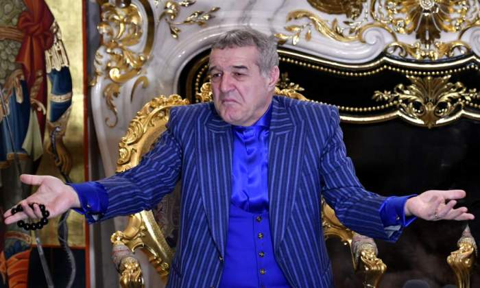 Gigi Becali îmbrăcat elegant