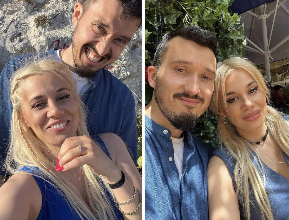 Colaj cu Anisia Gafton și iubitul ei, Florin Serghei Colaj cu Anisia Gafton și iubitul ei