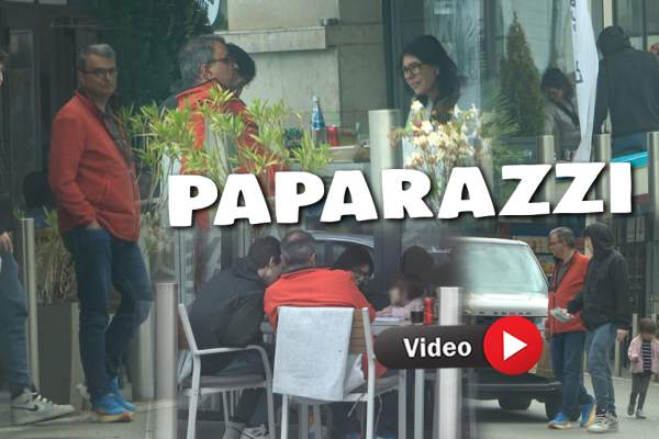 Primele imagini cu Lucian Mîndruță și nepoțica lui! Fiul fostului prezentator a fost si el de față la masa în familie! Cum se descurcă jurnalistul și soția sa în rolul de bunici / PAPARAZZI
