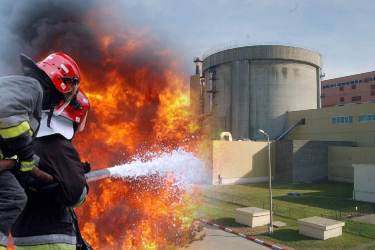 Alertă! Incendiu la Unitatea 2 a Centralei Nucleare, în Cernavodă