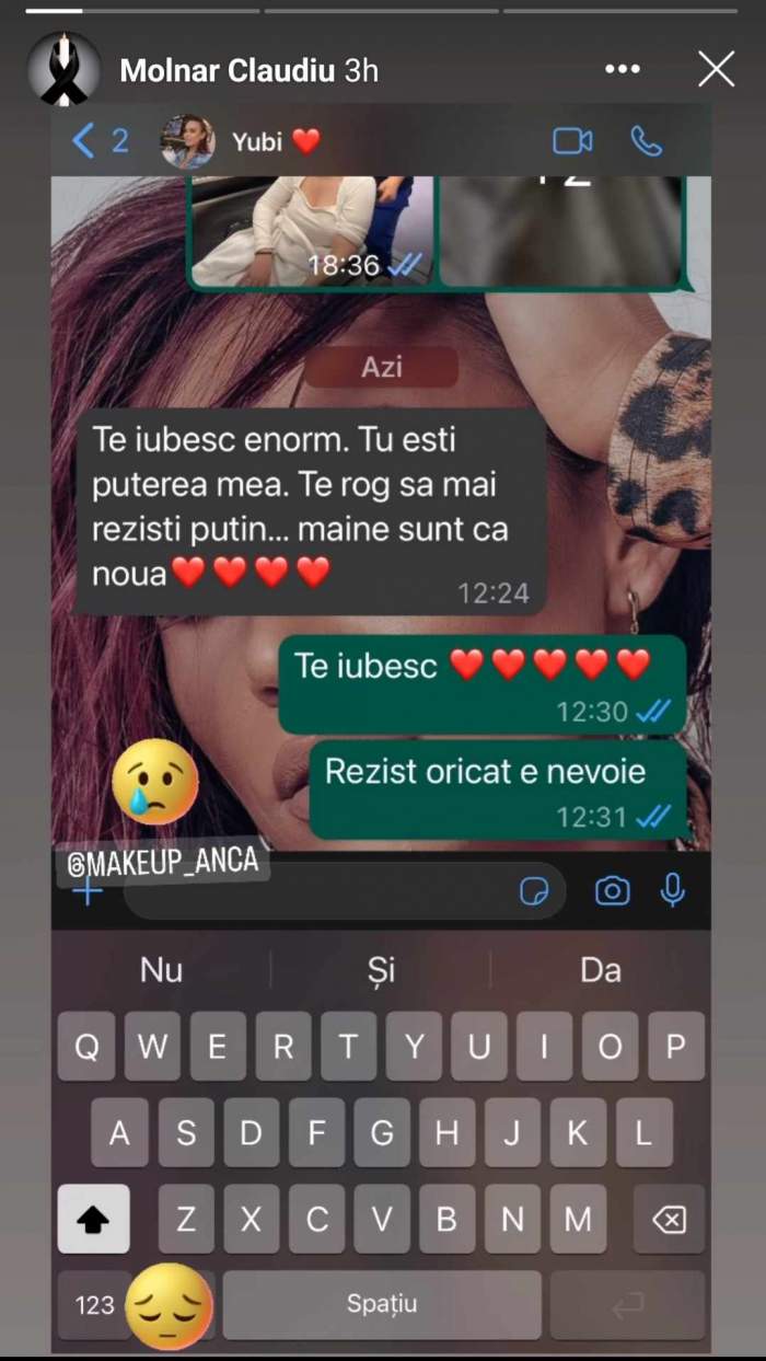 mesajele dintre soțul ei și Anca Molnar