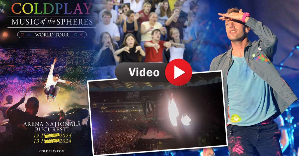 Cine este artistul român care a cântat surpriză în deschiderea trupei Coldplay! A fost huiduit de public