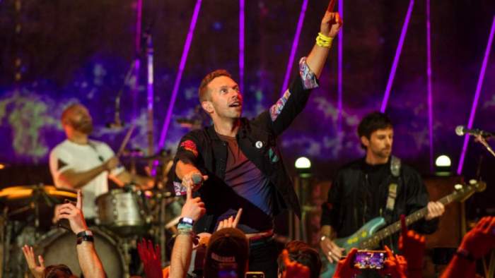 Trupa Coldplay la concert
