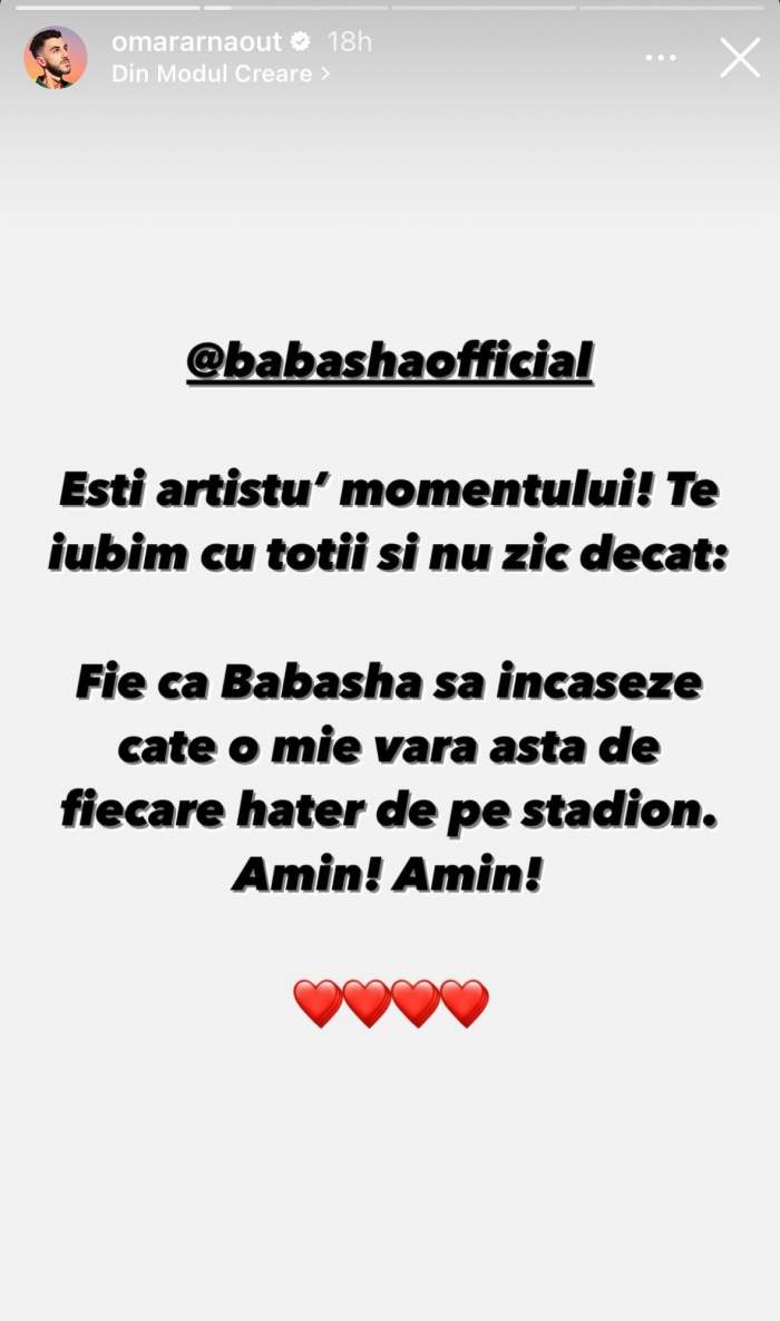 Babasha a fost huiduit la un concert