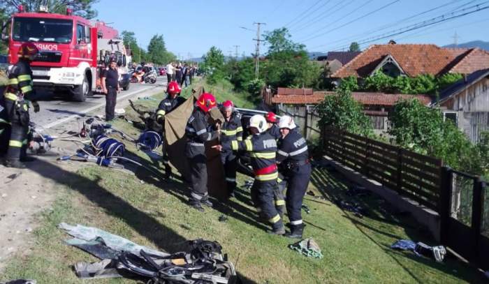 Imagine cu accidentul din Vâlcea