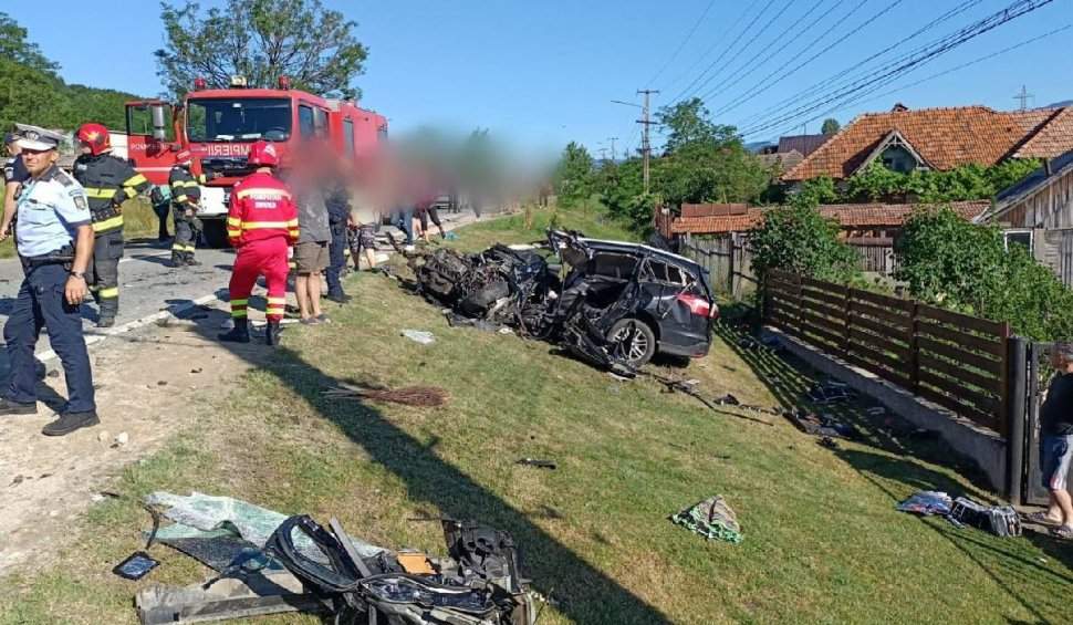 Imagine cu accidentul din Vâlcea