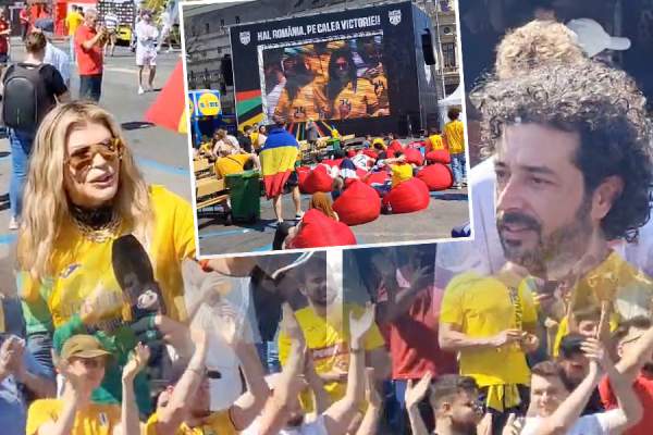Loredana Groza și Marius Moga, alături de suporterii Echipei Naționale la Ateneul Român! Imagini exclusive! Artista face show de proporții! / PAPARAZZI