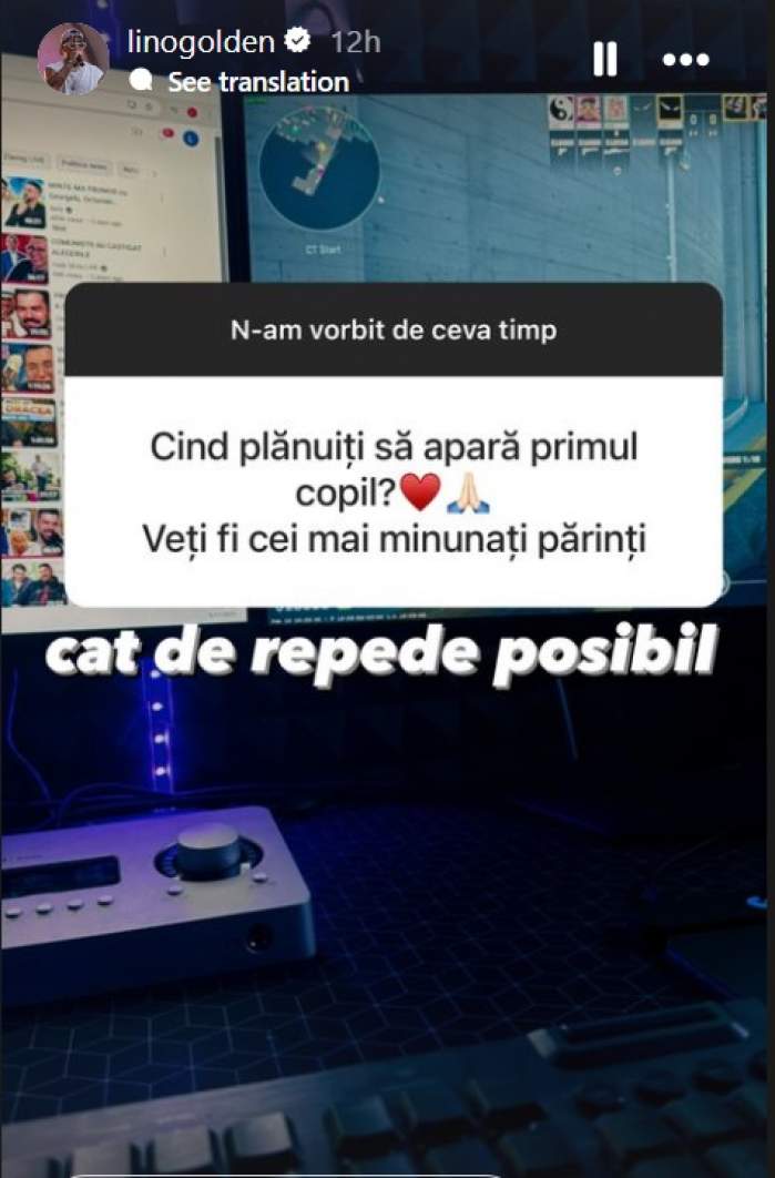 Lino Golden și soția lui, Delia, pregătiți să devină părinți? Ce răspuns a dat fostul concurent de la Power Couple la întrebarea: "Când plănuiți să apară primul copil?" / FOTO