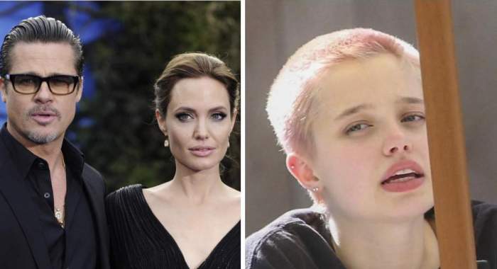 Colaj cu Angelina Jolie, Brad Pitt și fiica lor