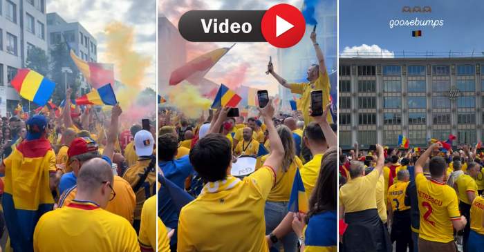 Suporterii români fac show pe străzile din Germania, înainte de al doilea meci al Echipei Naționale de la Euro 2024. Imagini de senzație / VIDEO