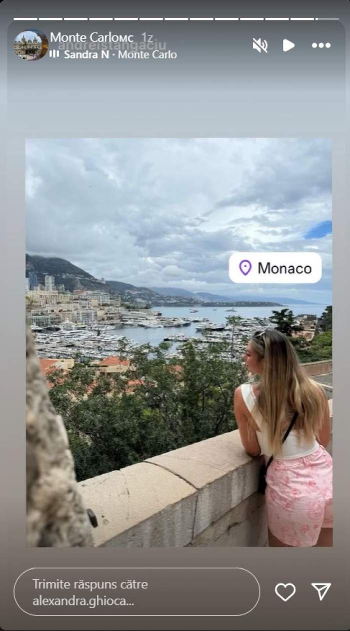 Alexandra de la Mireasa, sezonul 5, imagini de senzație din vacanță. Fosta concurentă și iubitul se află la Monaco. S-au logodit la finalul anului la Paris / FOTO