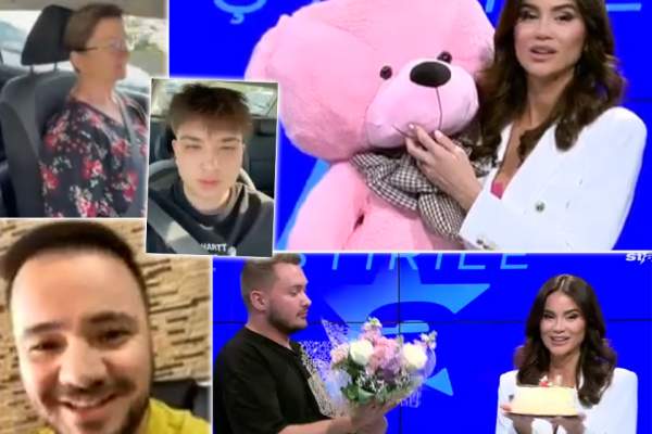 Știrile Antena Stars. Geanina Ilieș, în lacrimi de ziua ei de naștere! Frații, fiul, mama și prietenii prezentatoarei au surprins-o în direct! / VIDEO