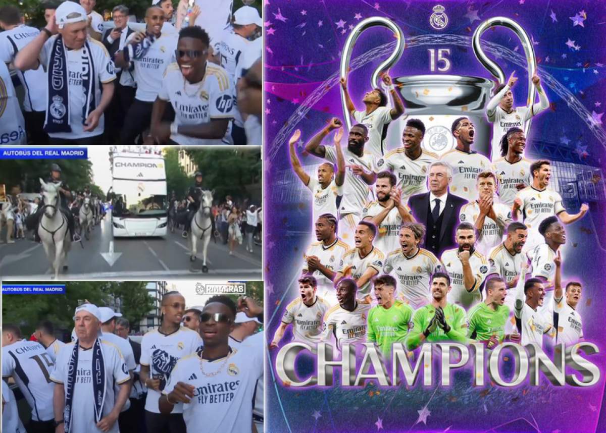 Real Madrid și-a sărbătorit victoria pe ritmuri românești! Una dintre cele mai cunoscute melodii a răsunat la petrecere / VIDEO