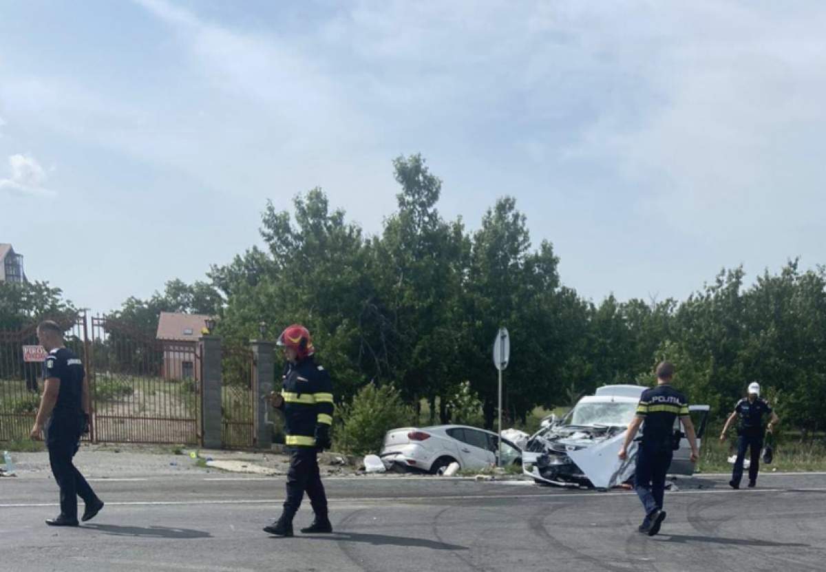 Imagine cu accidentul din Arad