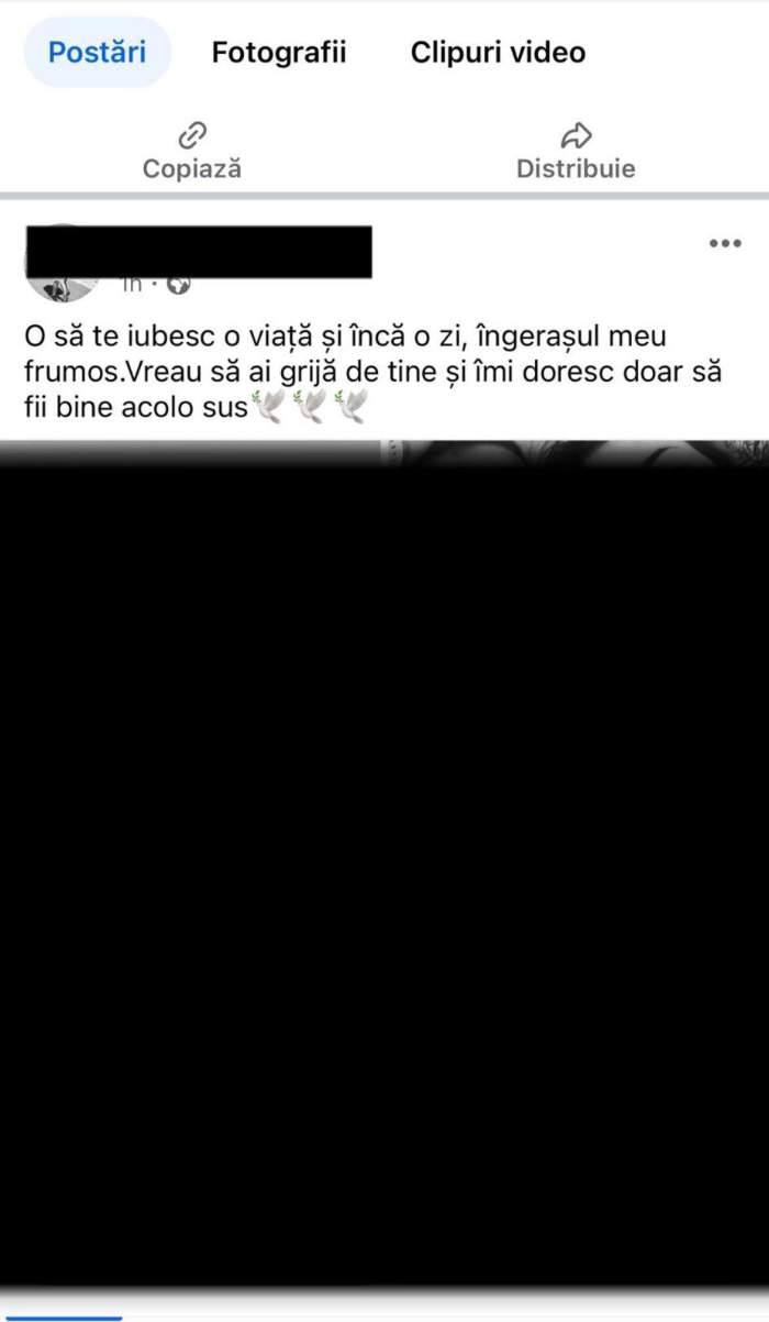 Captură de ecran de pe Facebook