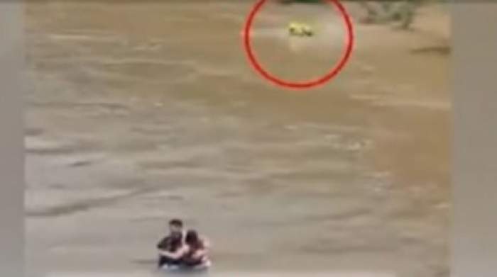 Un pompier a sărit în apă și s-a zbătut să-i ajute pe românii luați de viituri în Italia