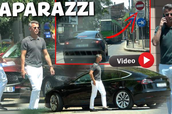 Ovidiu Burcă circulă după "legile" lui. Tehnicianul pare chiar relaxat când se abate de la regulile de circulație și ca pieton, și ca șofer / PAPARAZZI