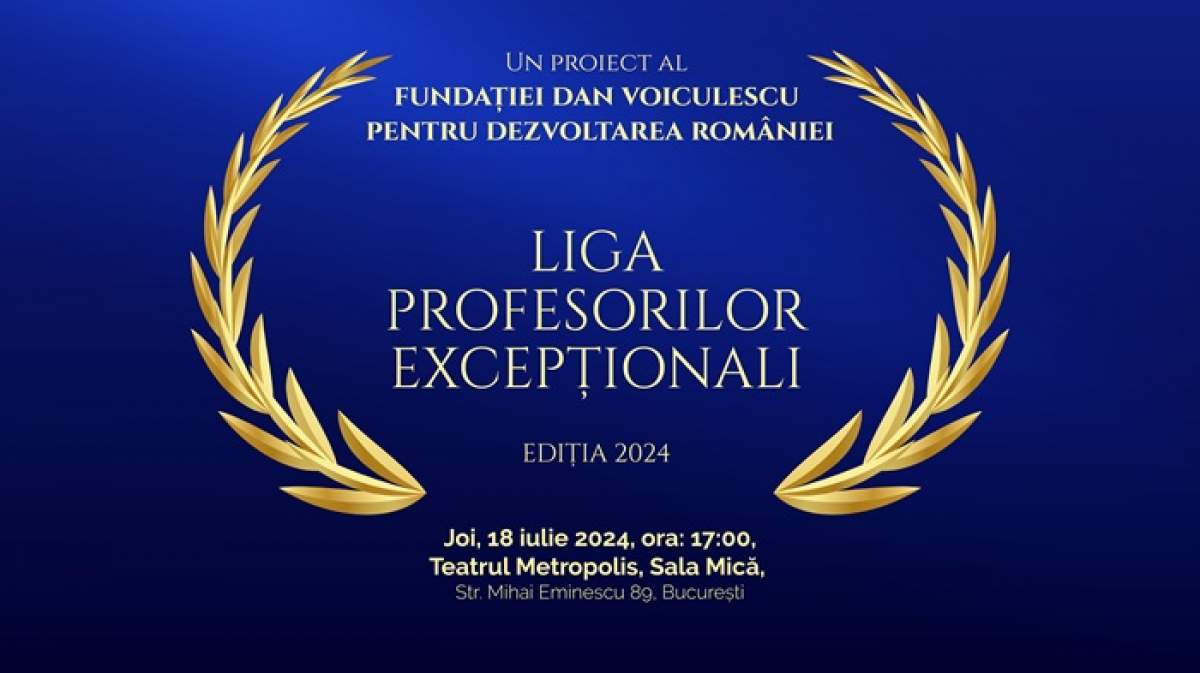 Gala Profesorilor Excepționali - unicul eveniment din România care celebrează dedicația și inovația în educație