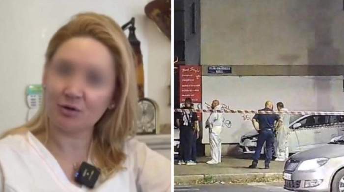 Colaj cu Marina Gavril și polițiști