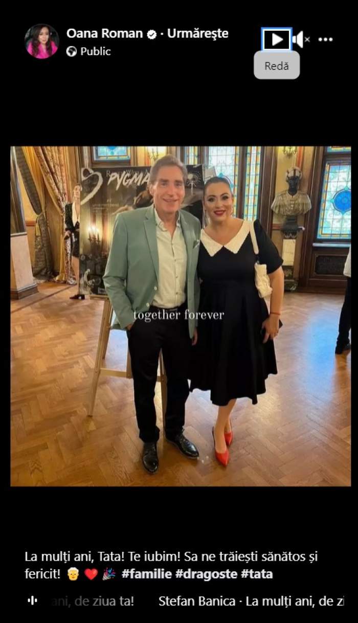 Oana Roman, poze de colecție alături de Petre Roman, de ziua lui de naștere. Tatăl ei a împlinit astăzi 78 de ani | FOTO